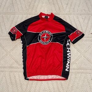 Schwinn Red and Black Men's Cycling Jersey